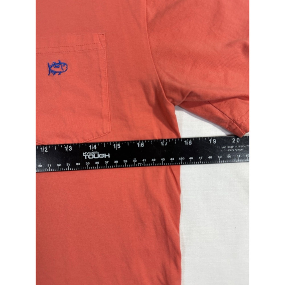 Southern Tide T-Shirt Tee Mens Small Orange Short Sleeve Crewneck Pocket Logo - Picture 3 of 5